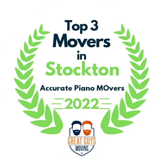 Top 3 Movers in Stockton, CA 2022 award