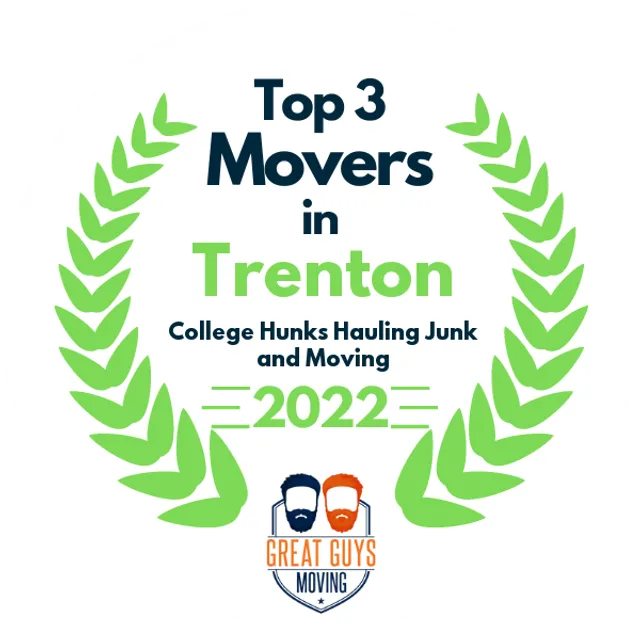 Top 3 Movers in Trenton, NJ 2022 award