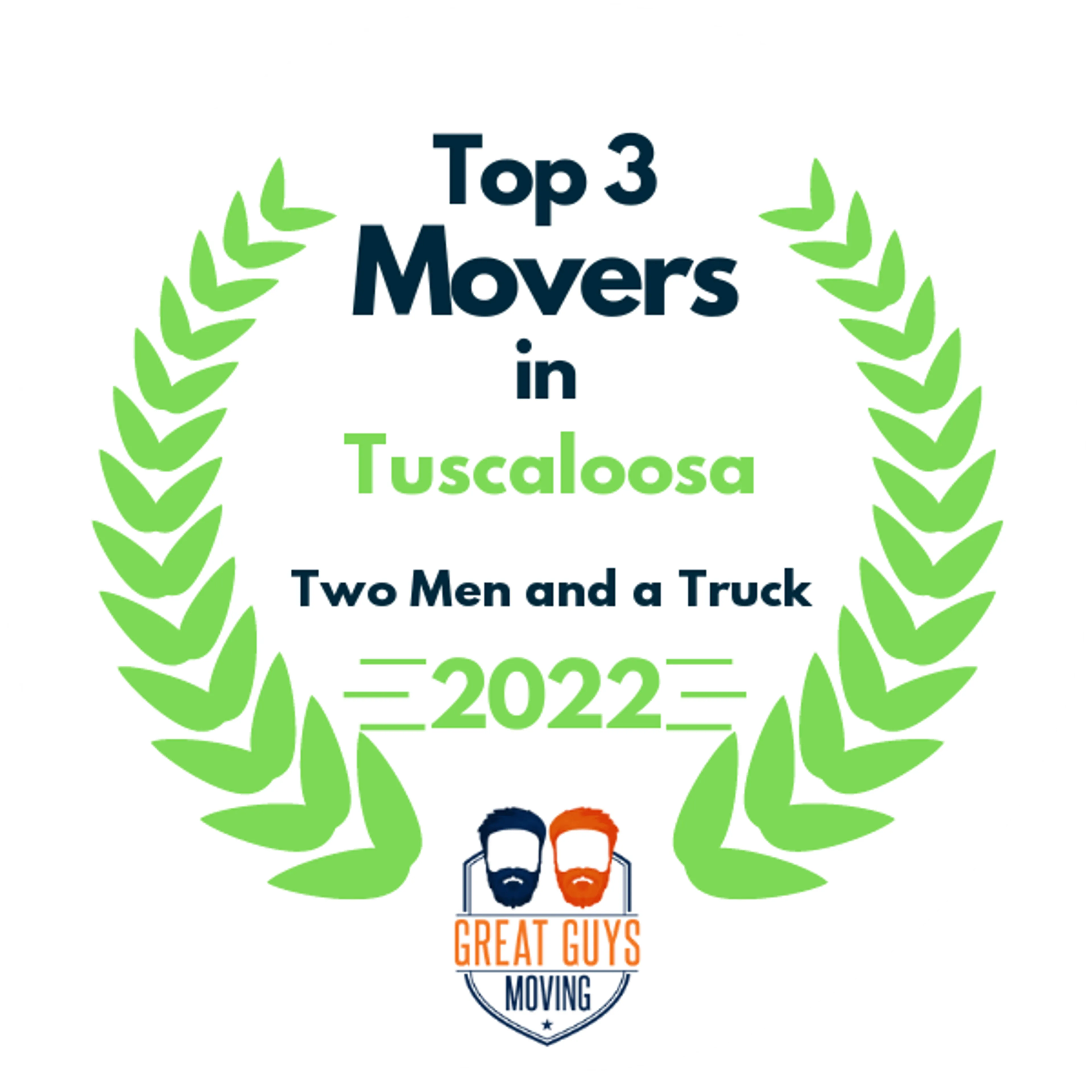 Top 3 Movers in Tuscaloosa, AL 2022 award