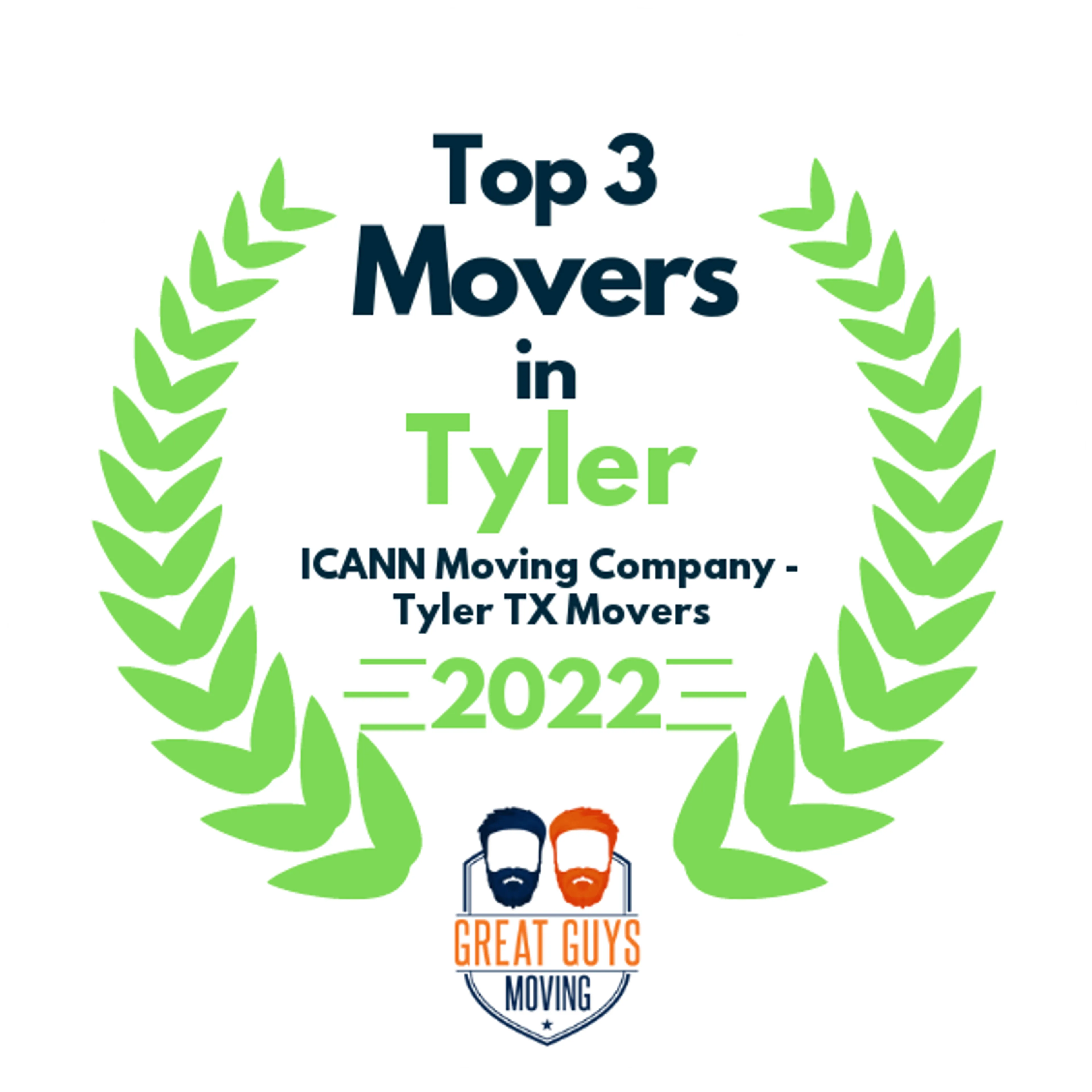 Top 3 Movers in Tyler, TX 2022 award