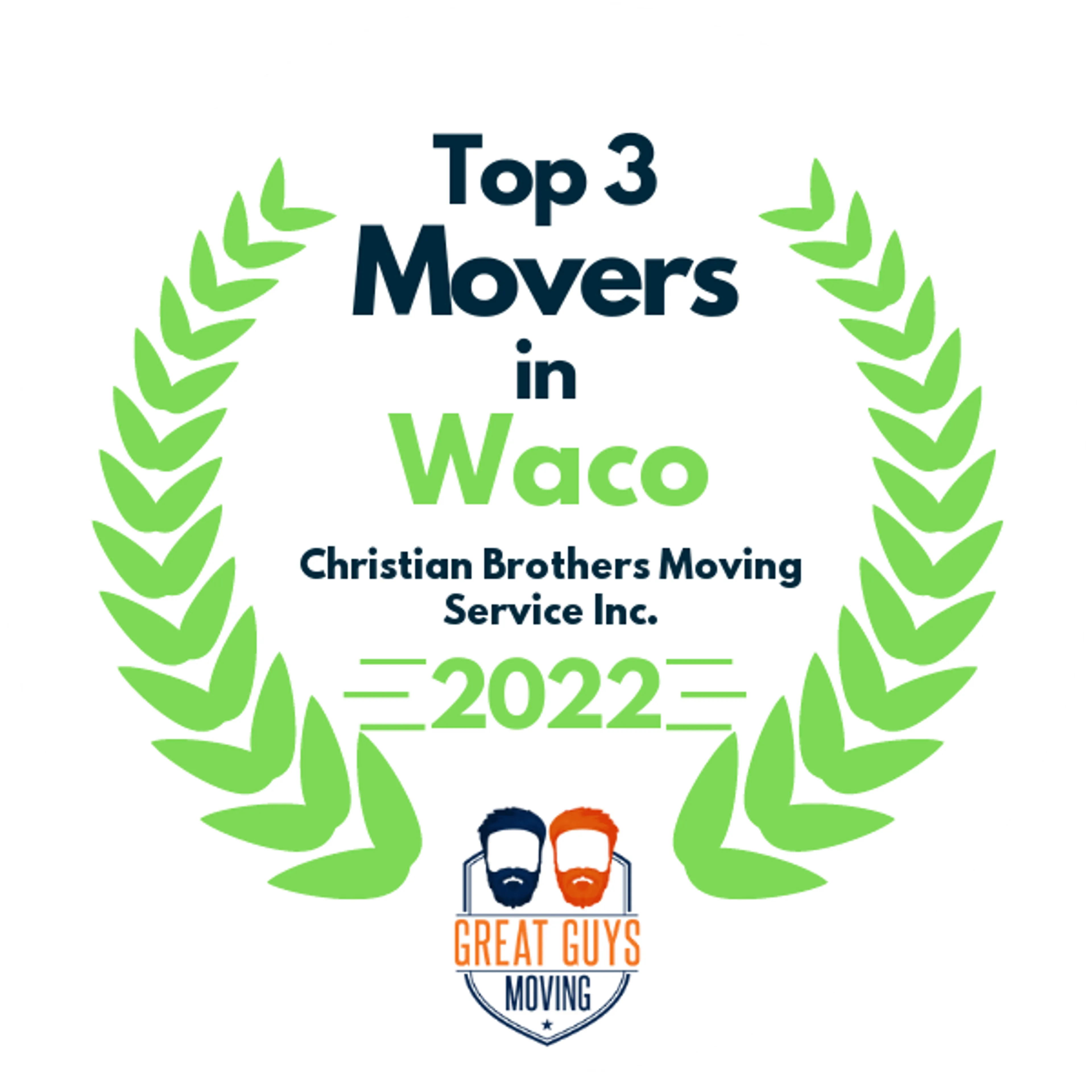 Top 3 Movers in Waco, TX 2022 award