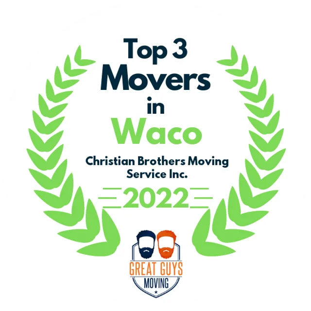 Top 3 Movers in Waco, TX 2022 award