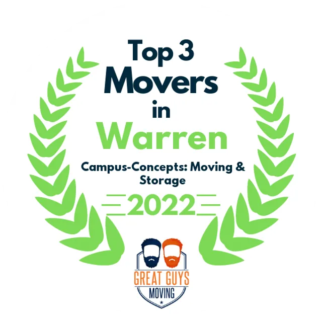 Top 3 Movers in Warren, MI 2022 award