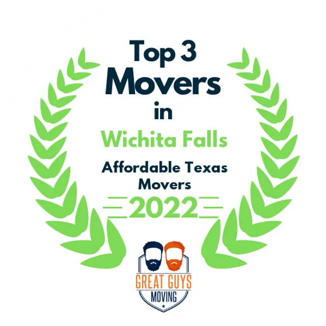 Top 3 Movers in Wichita Falls, TX 2022 award