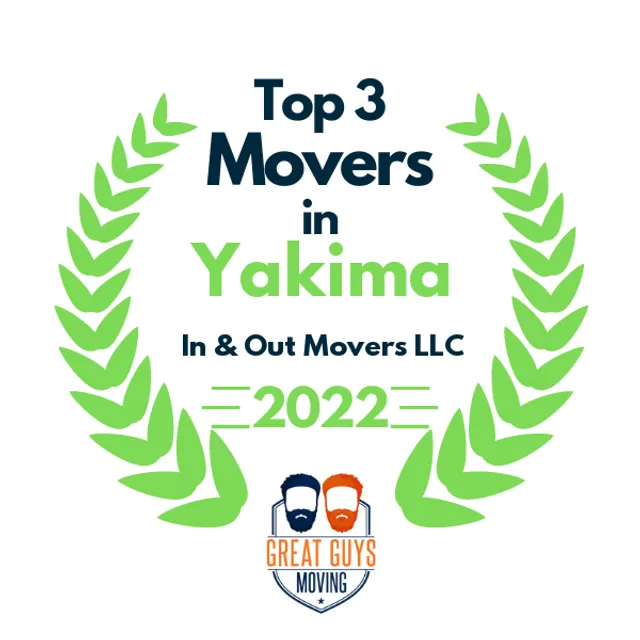 Top 3 Movers in Yakima, WA 2022 award