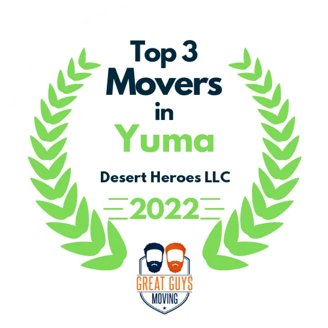 Top 3 Movers in Yuma, AZ 2022 award