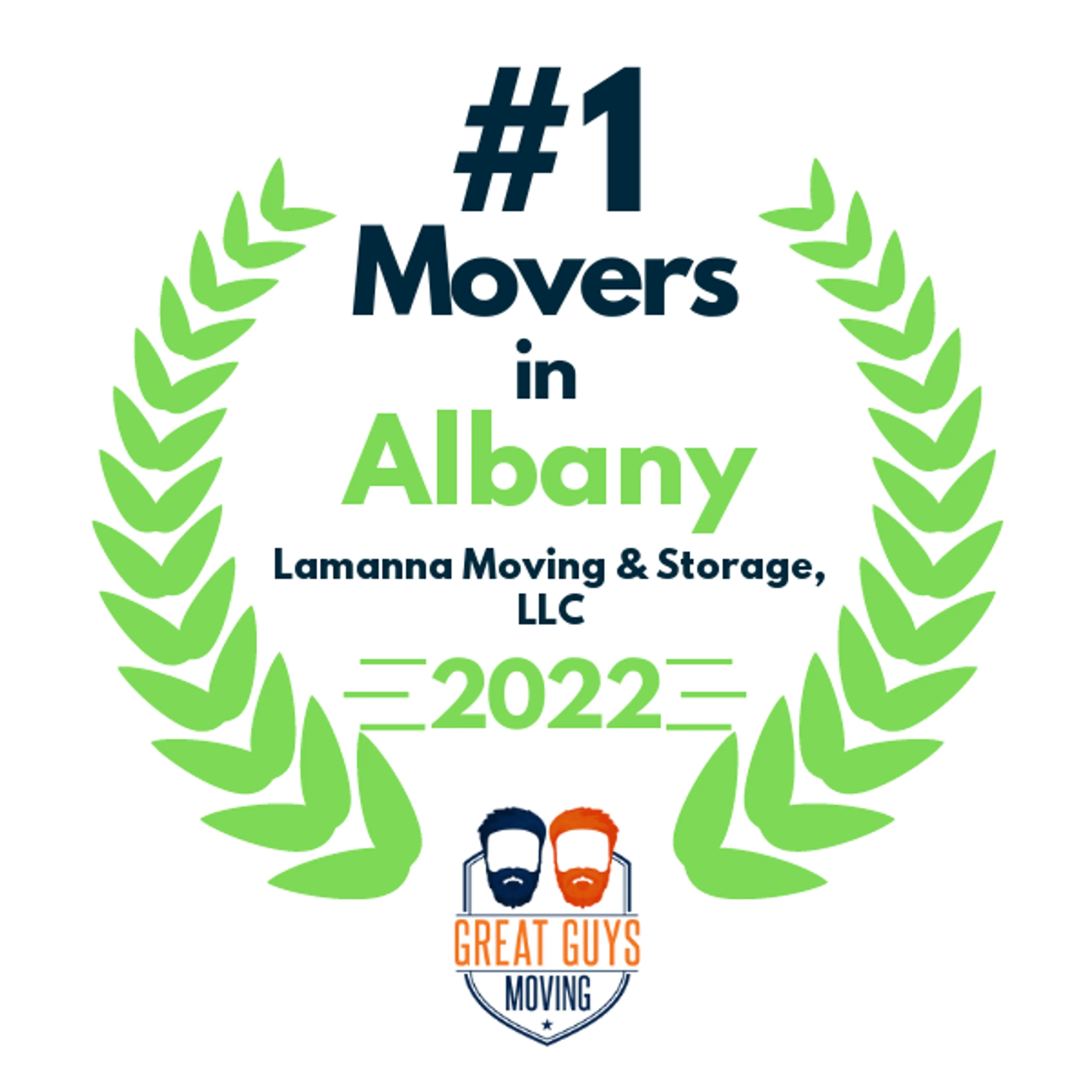 #1 Ranked Movers in Albany, NY 2022 award