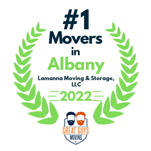 #1 Ranked Movers in Albany, NY 2022 award