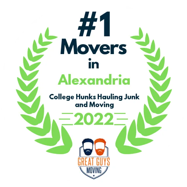 #1 Ranked Movers in Alexandria, VA 2022 award