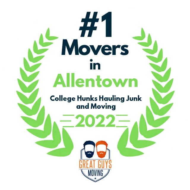 #1 Ranked Movers in Allentown, PA 2022 award