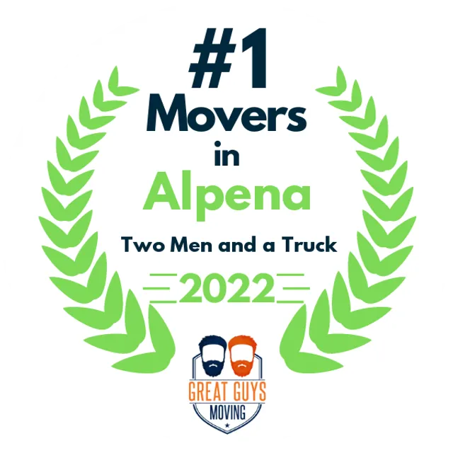 #1 Ranked Movers in Gaylord, MI 2022 award