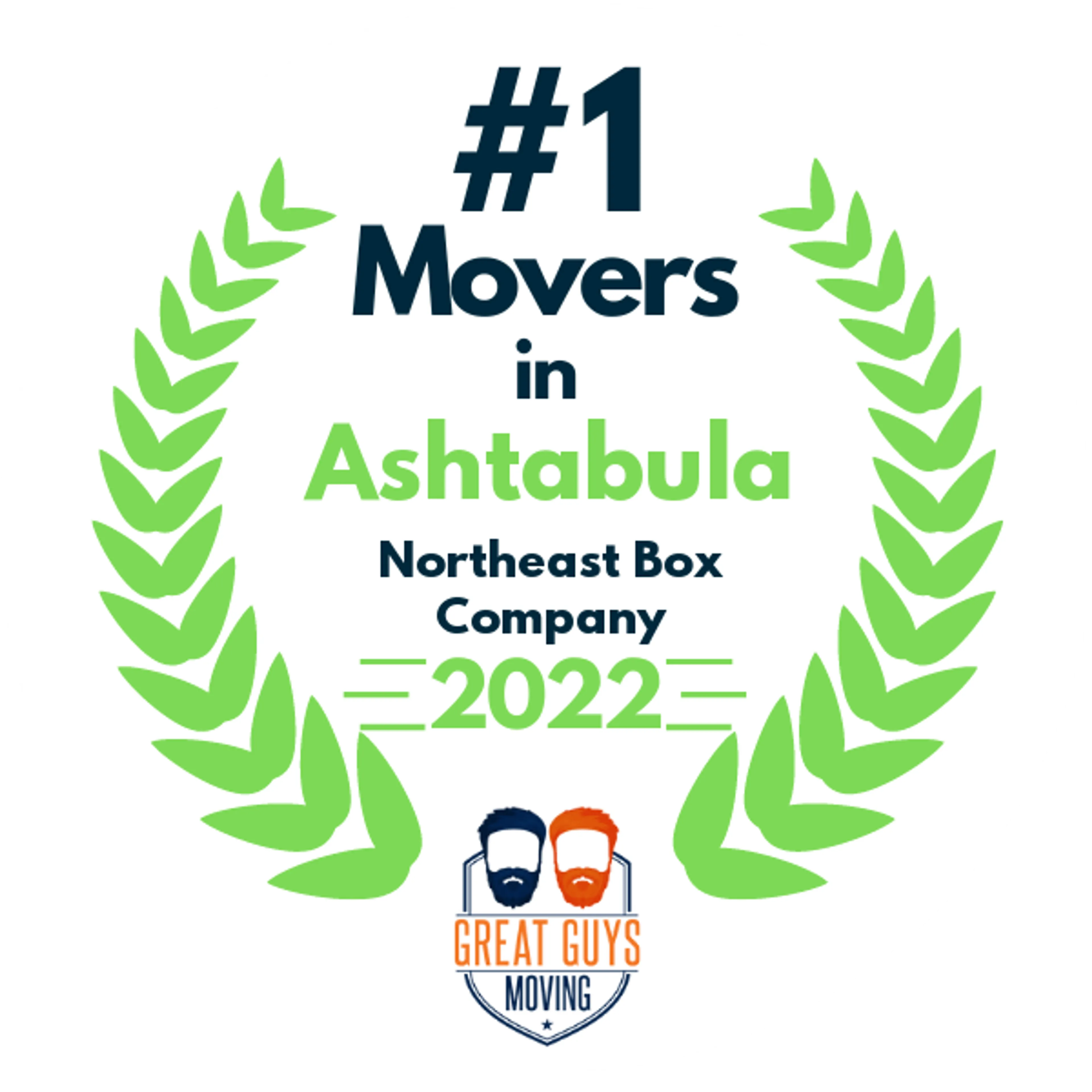 #1 Ranked Movers in Ashtabula, OH 2022 award