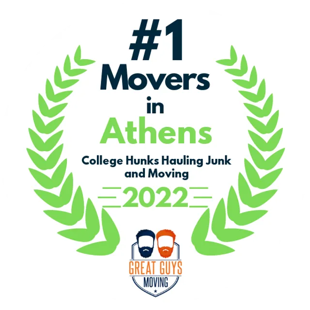 #1 Ranked Movers in Athens, GA 2022 award