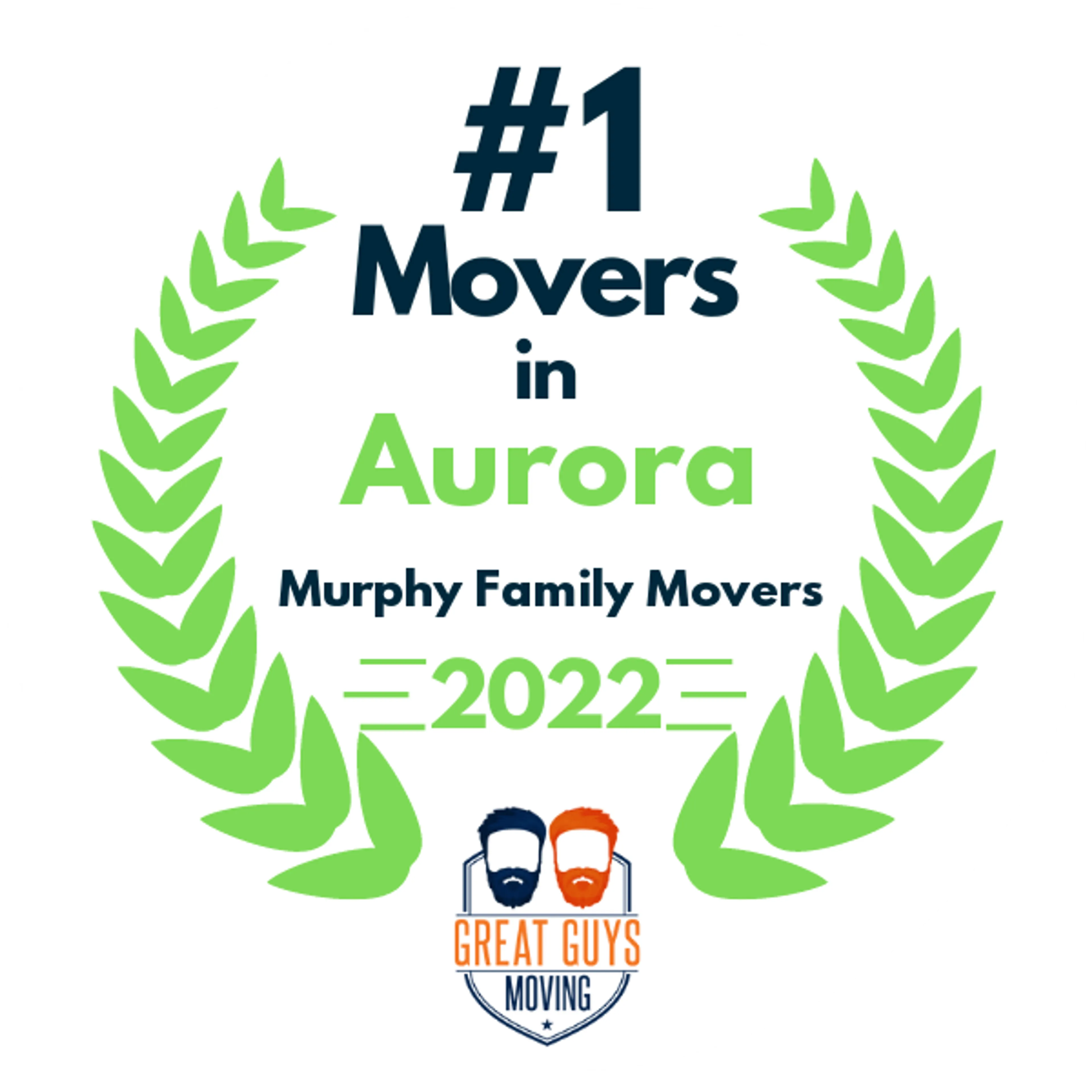 #1 Ranked Movers in Aurora, IL 2022 award