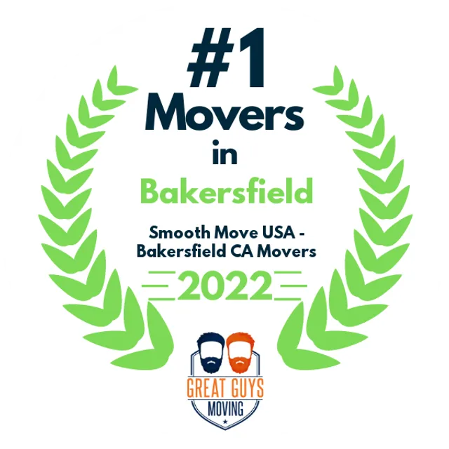 #1 Ranked Movers in Fresno, CA 2022 award