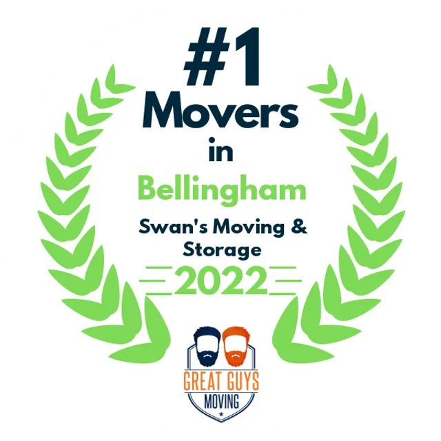 #1 Ranked Movers in Bellingham, WA 2022 award