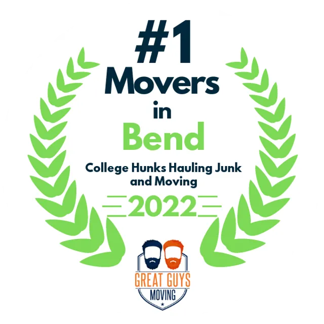 #1 Ranked Movers in Bend, OR 2022 award