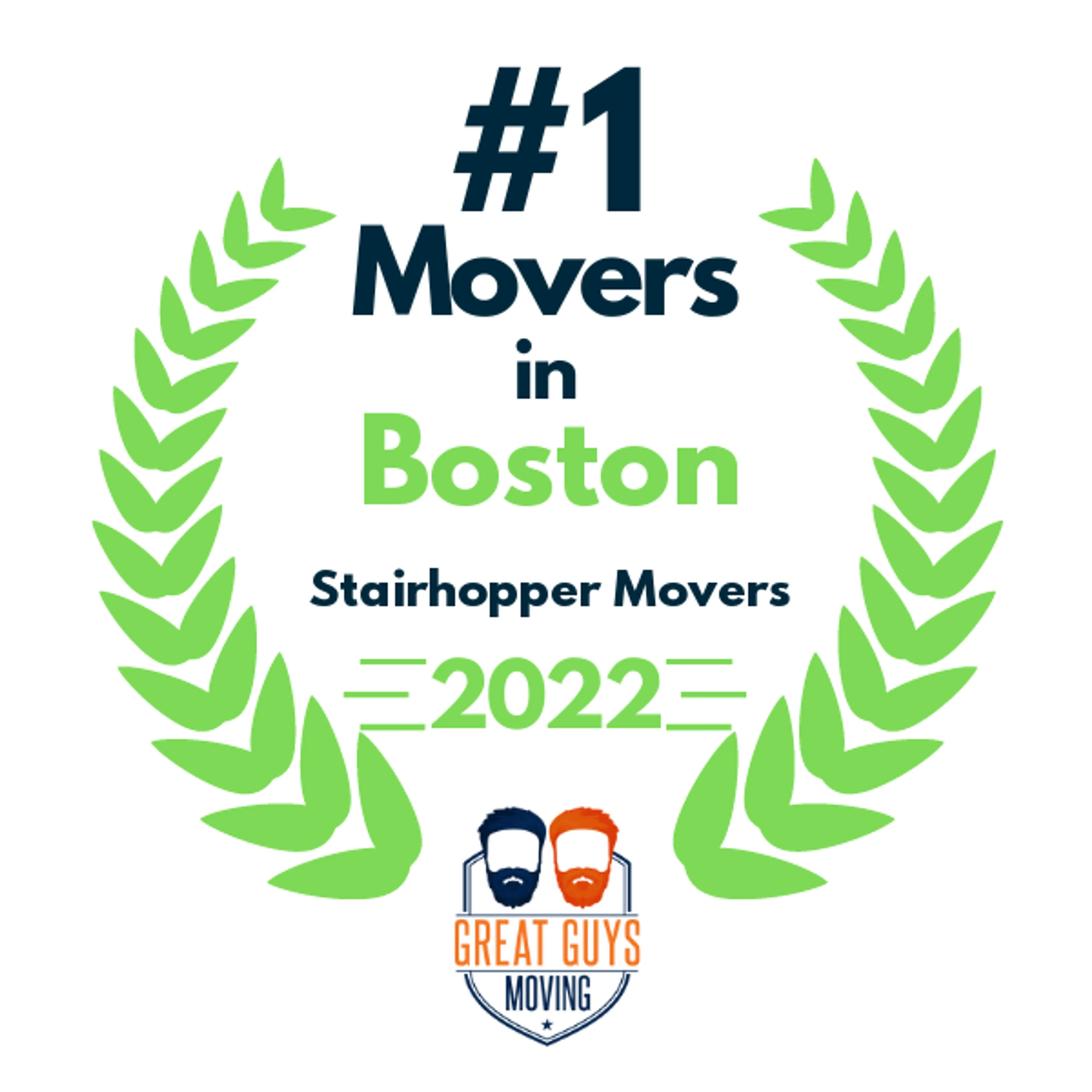 #1 Ranked Movers in Boston, MA 2022 award