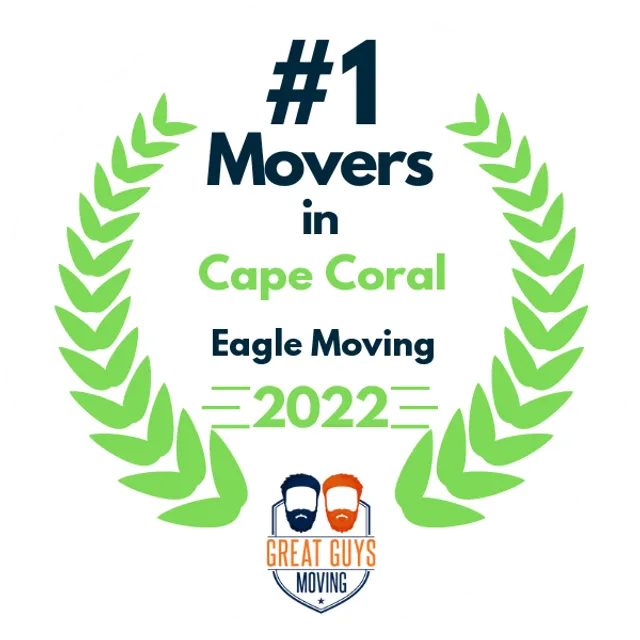 #1 Ranked Movers in Cape Coral, FL 2022 award