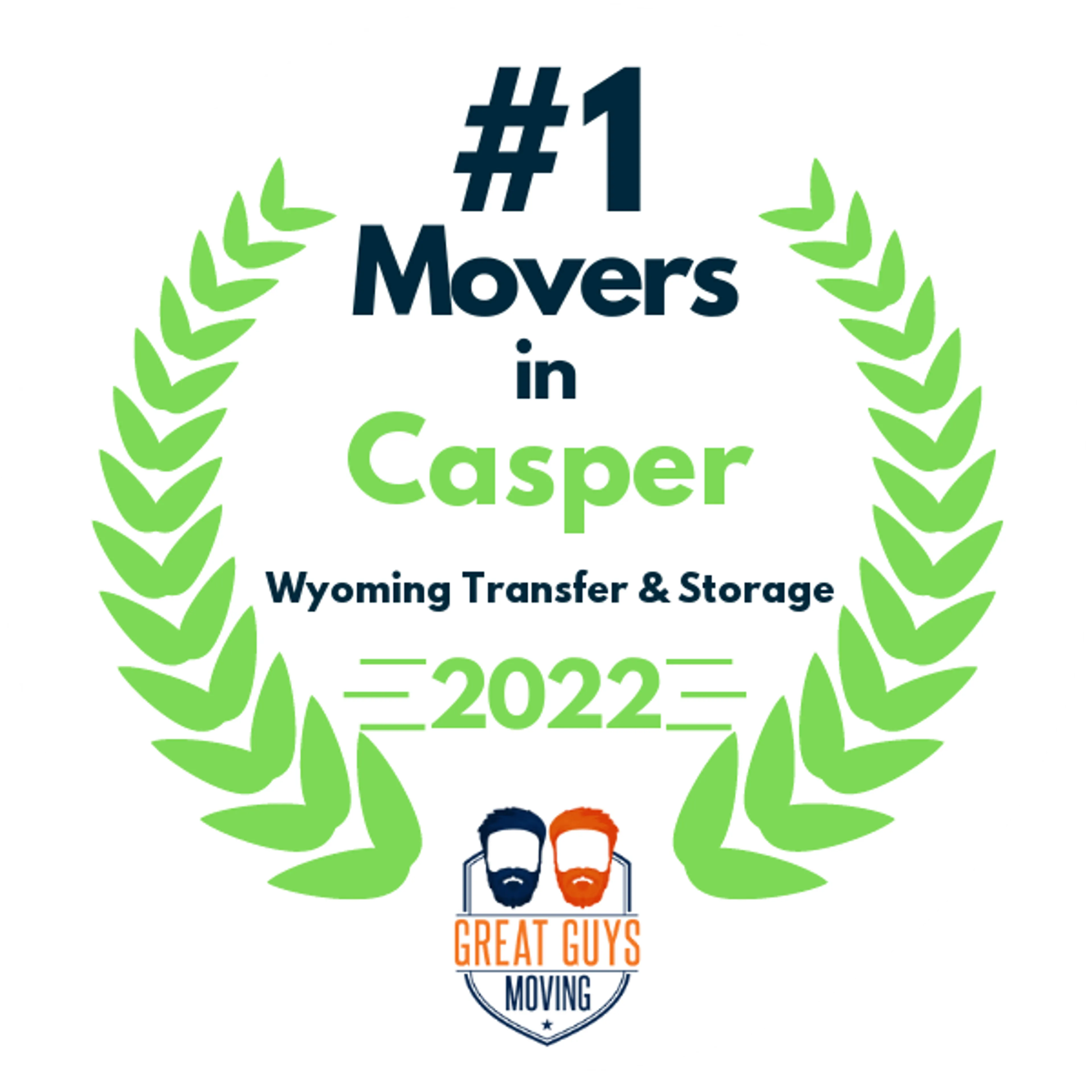 #1 Ranked Movers in Casper, WY 2022 award