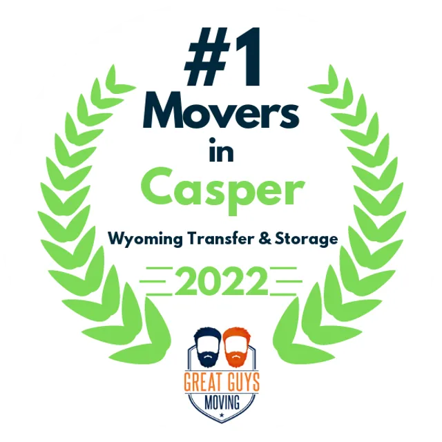 #1 Ranked Movers in Casper, WY 2022 award