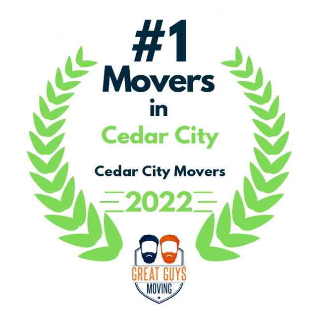 #1 Ranked Movers in St. George, UT 2022 award