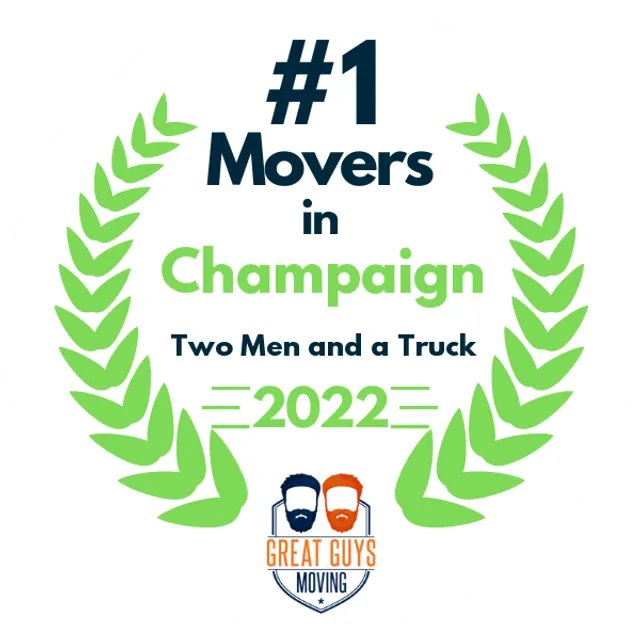 #1 Ranked Movers in Champaign, IL 2022 award