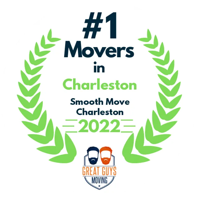 #1 Ranked Movers in Charleston, SC 2022 award