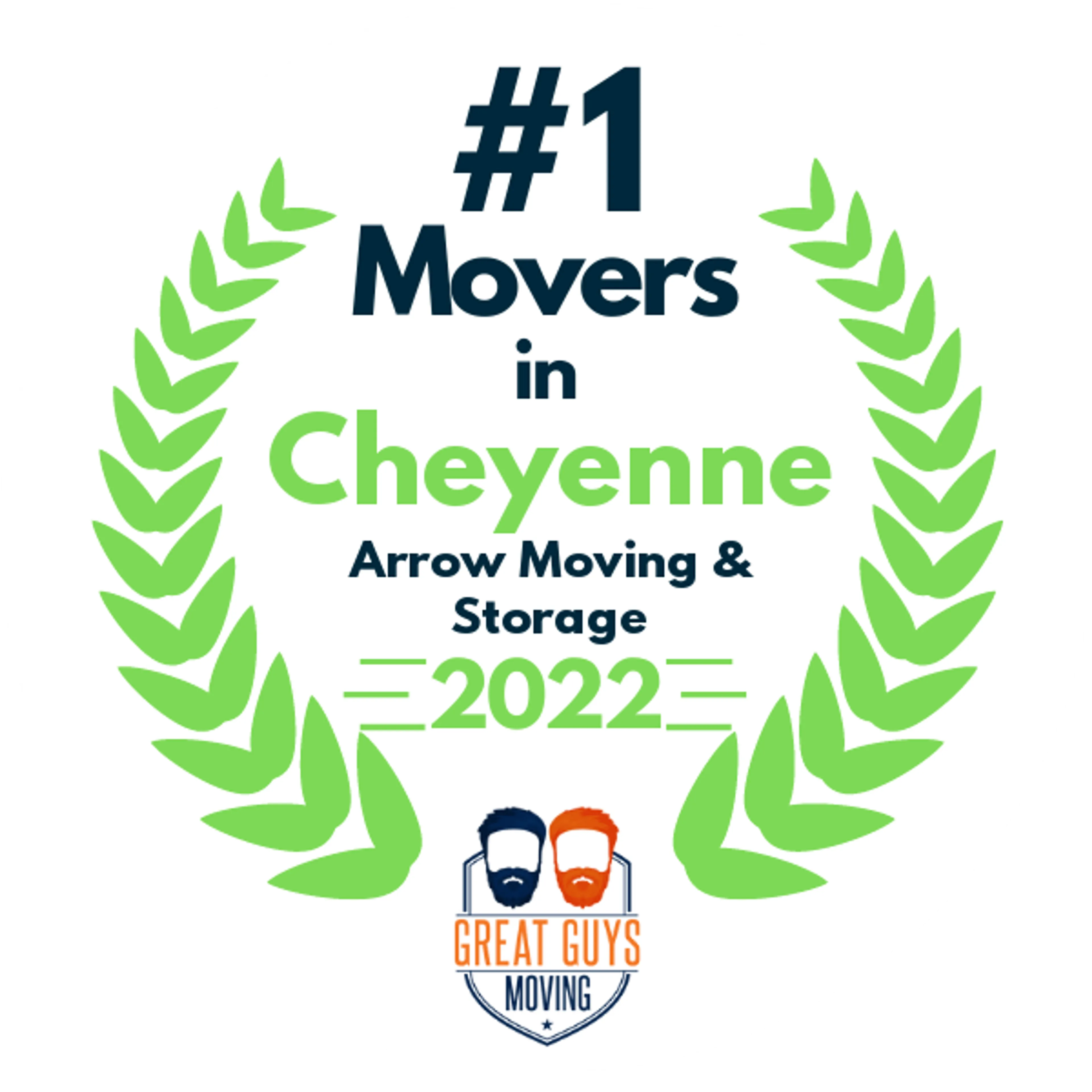 #1 Ranked Movers in Cheyenne, WY 2022 award
