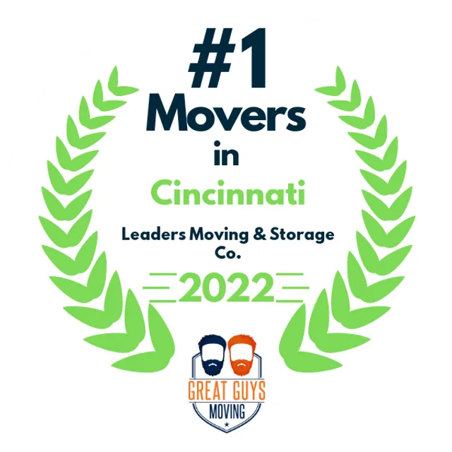 #1 Ranked Movers in Cincinnati, OH 2022 award