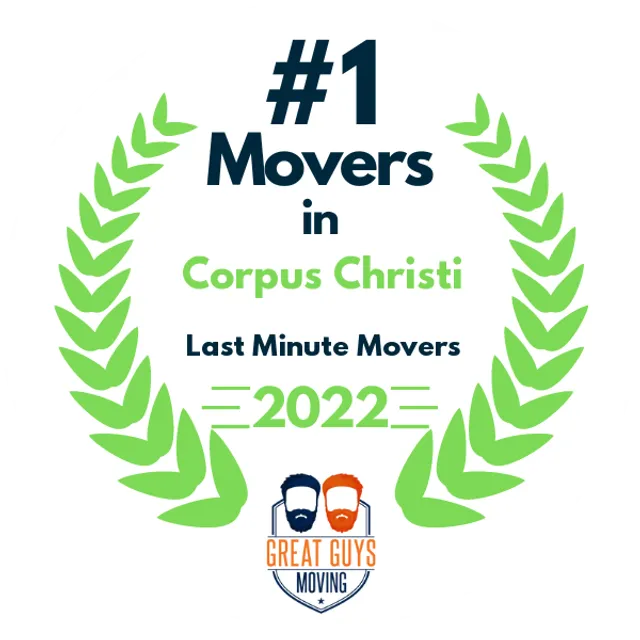 #1 Ranked Movers in Corpus Christi, TX 2022 award