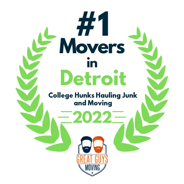 #1 Ranked Movers in Detroit, MI 2022 award