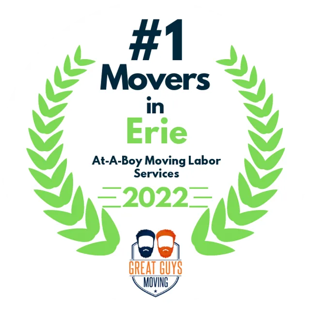 #1 Ranked Movers in Erie, PA 2022 award