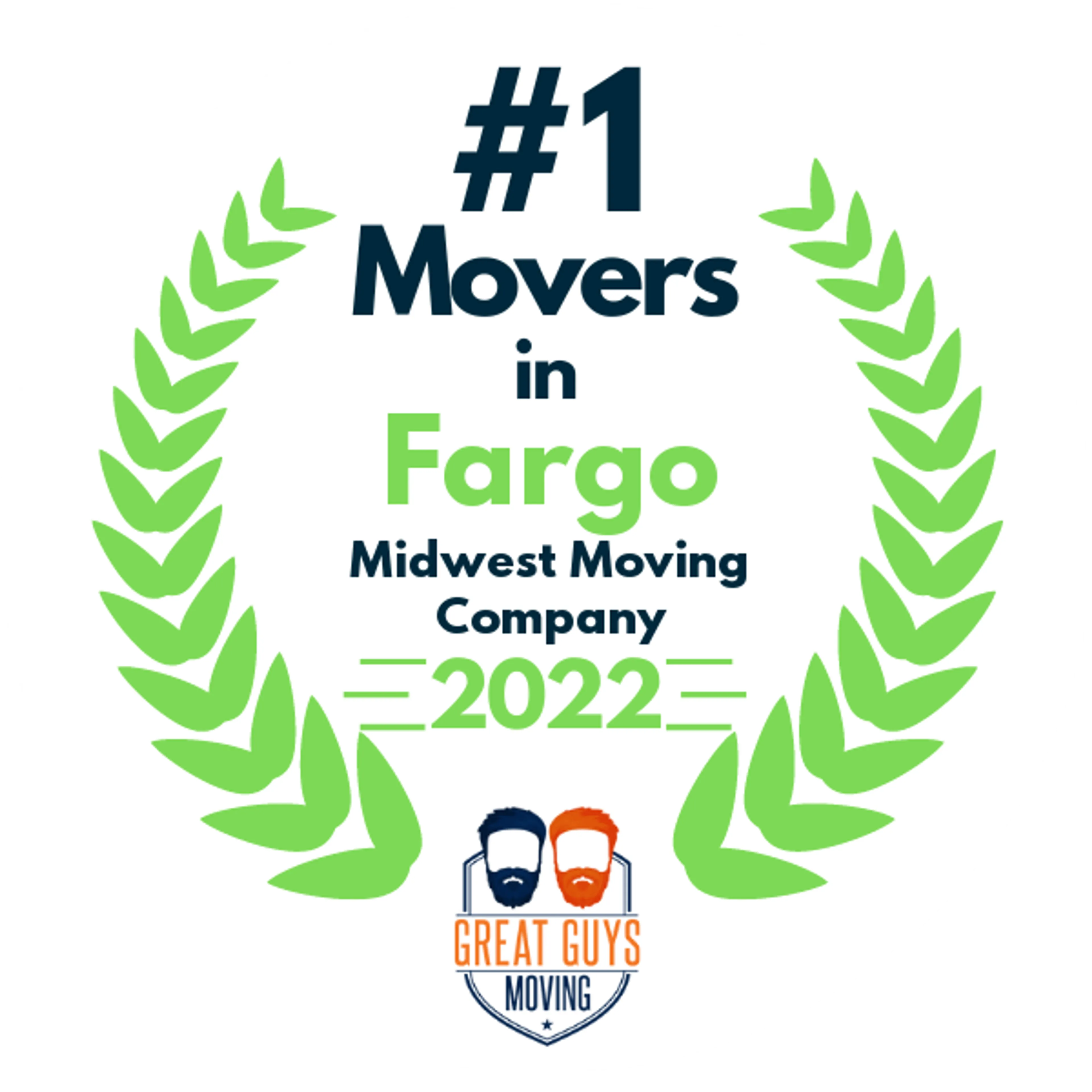 #1 Ranked Movers in Fargo, ND 2022 award