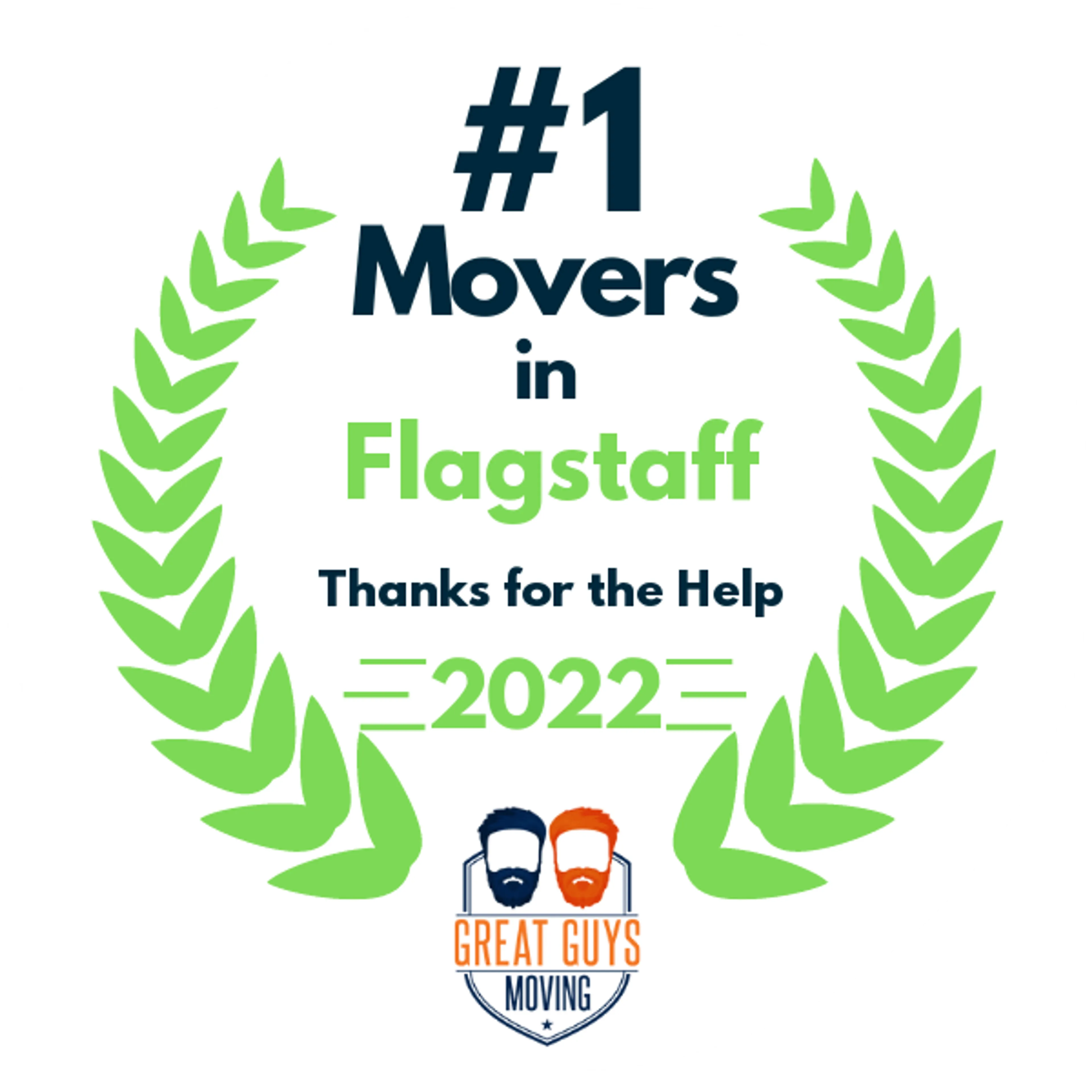 #1 Ranked Movers in Flagstaff, AZ 2022 award