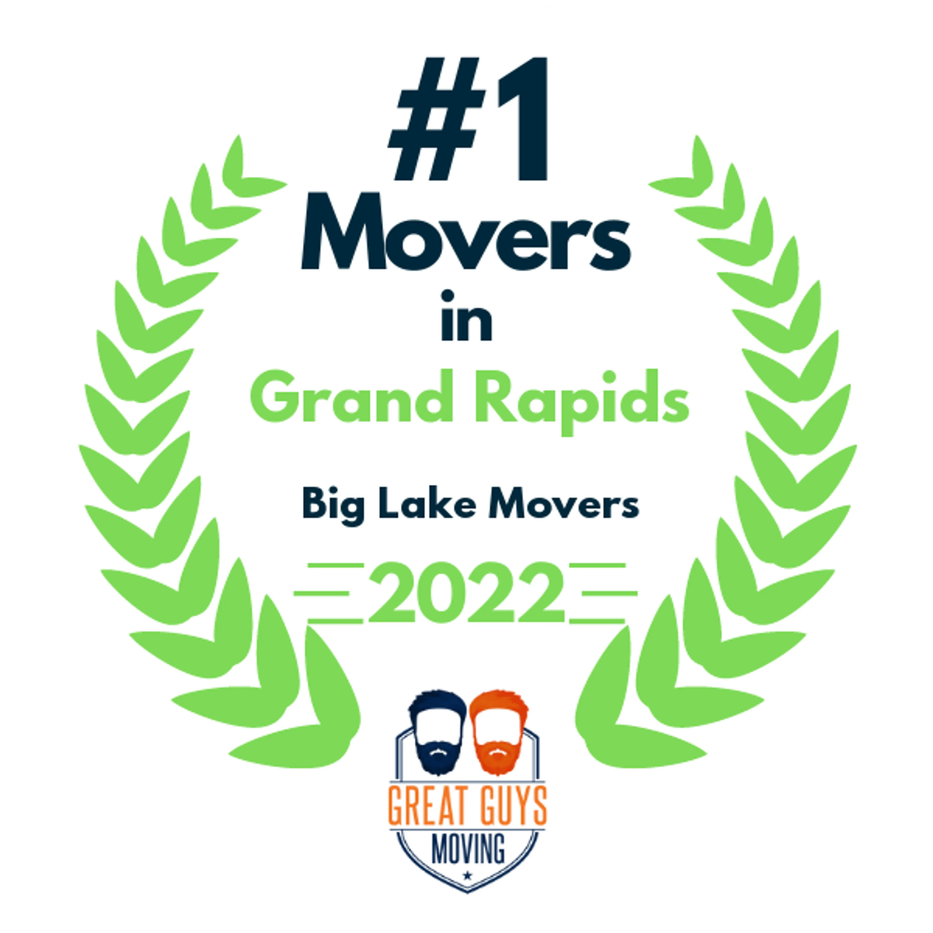 #1 Ranked Movers in Grand Rapids, MI 2022 award