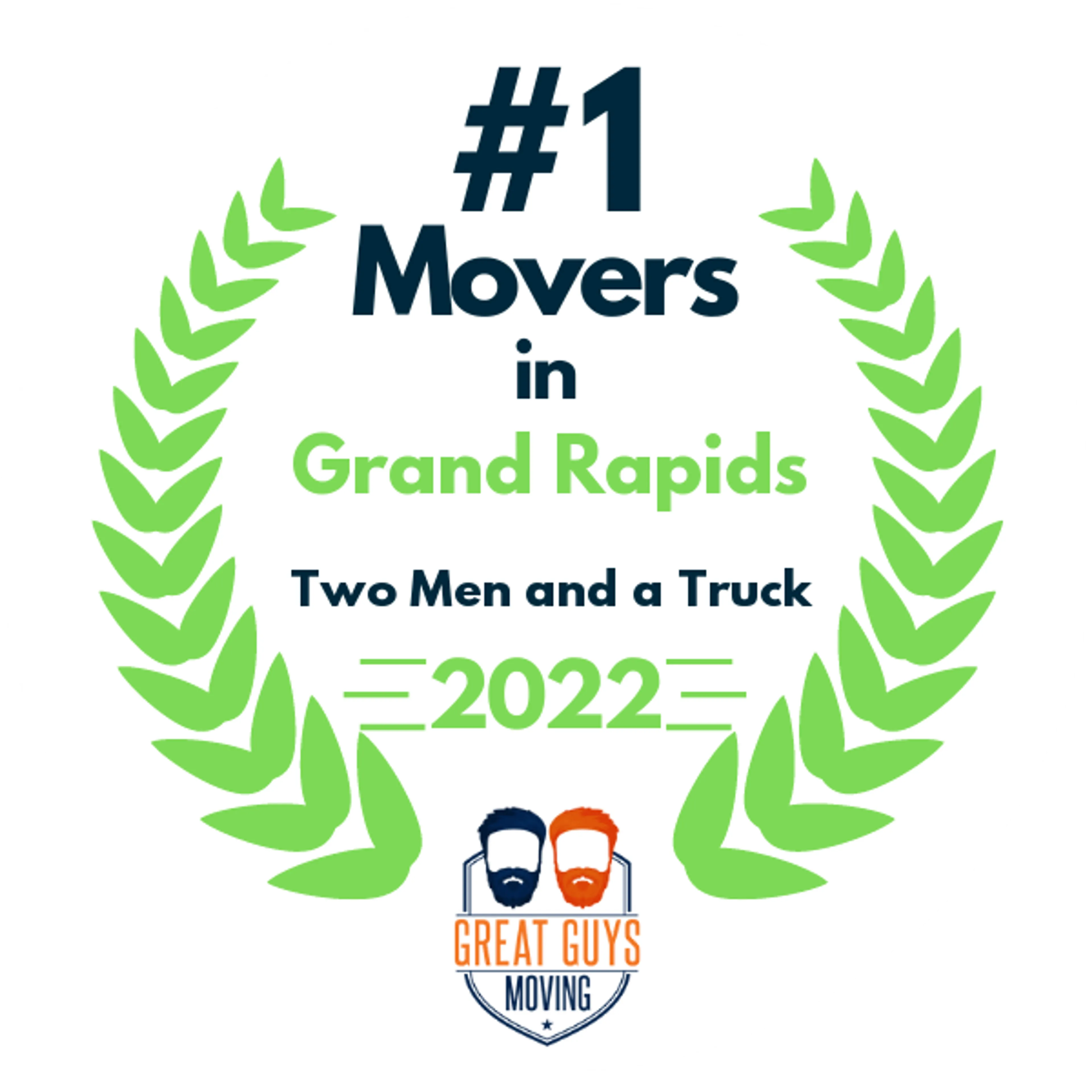 #1 Ranked Movers in Grand Rapids, MI 2022 award