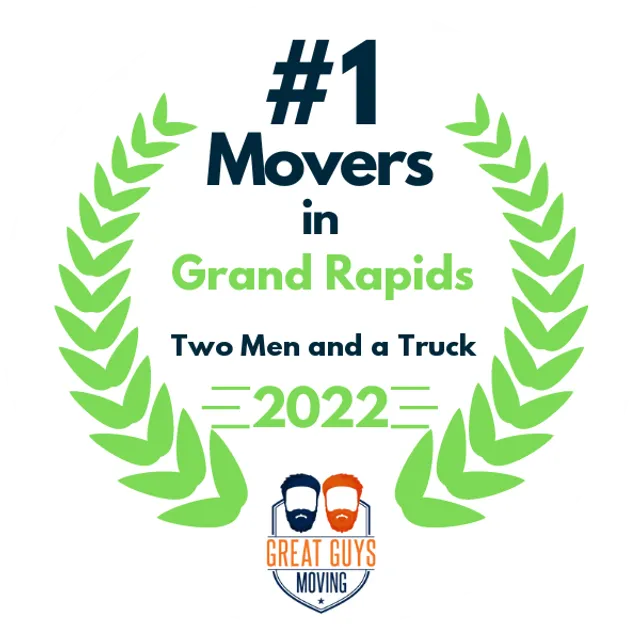 #1 Ranked Movers in Grand Rapids, MI 2022 award