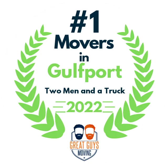 #1 Ranked Movers in Gulfport, MS 2022 award