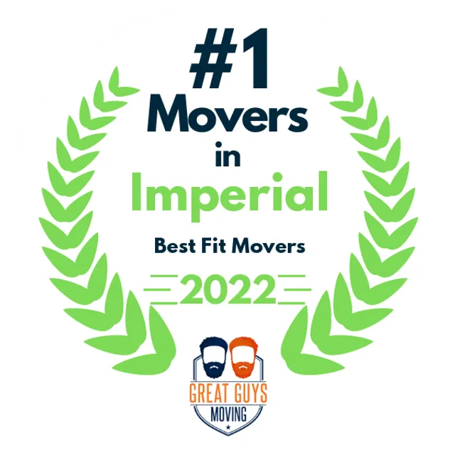 #1 Ranked Movers in San Diego, CA 2022 award