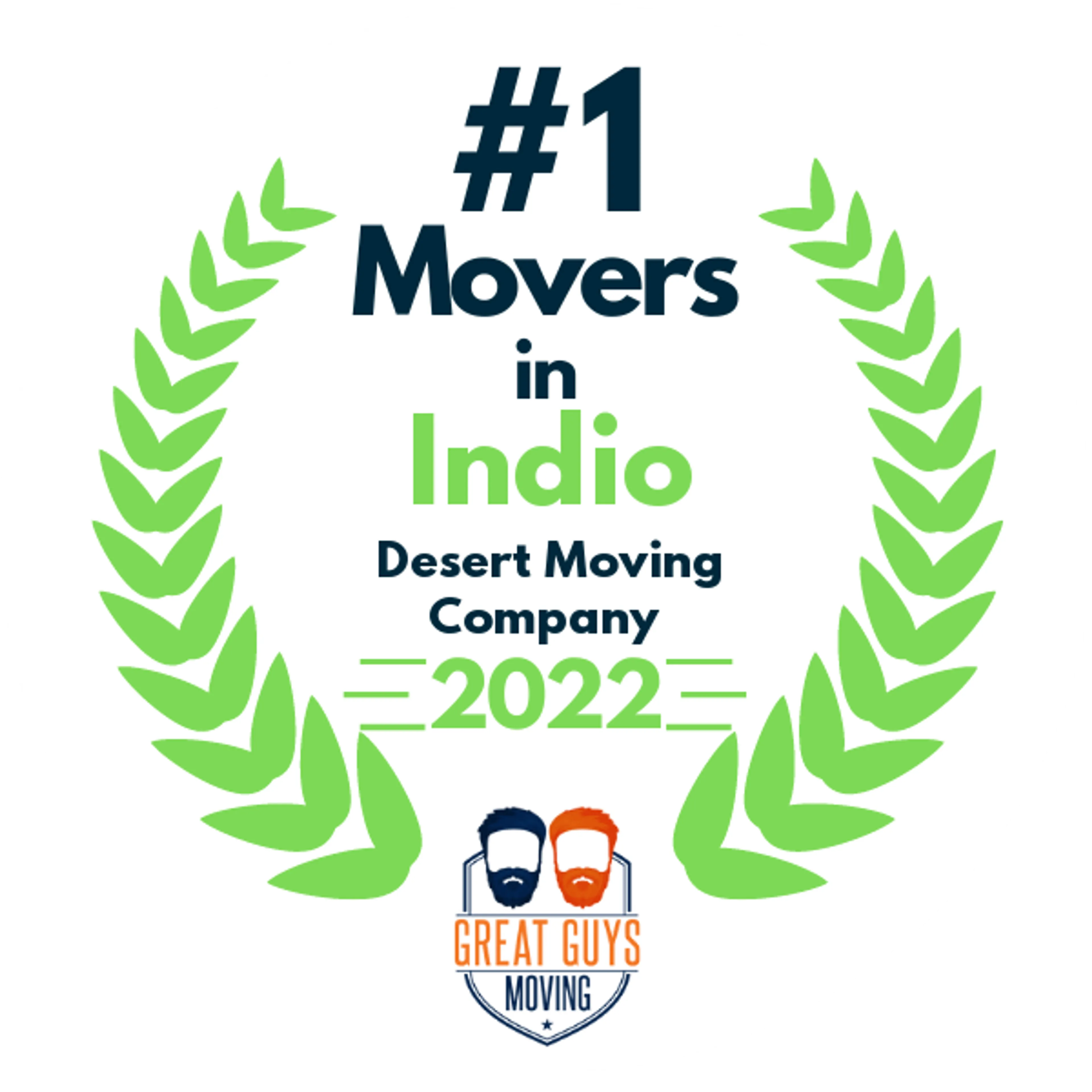 #1 Ranked Movers in Indio, CA 2022 award