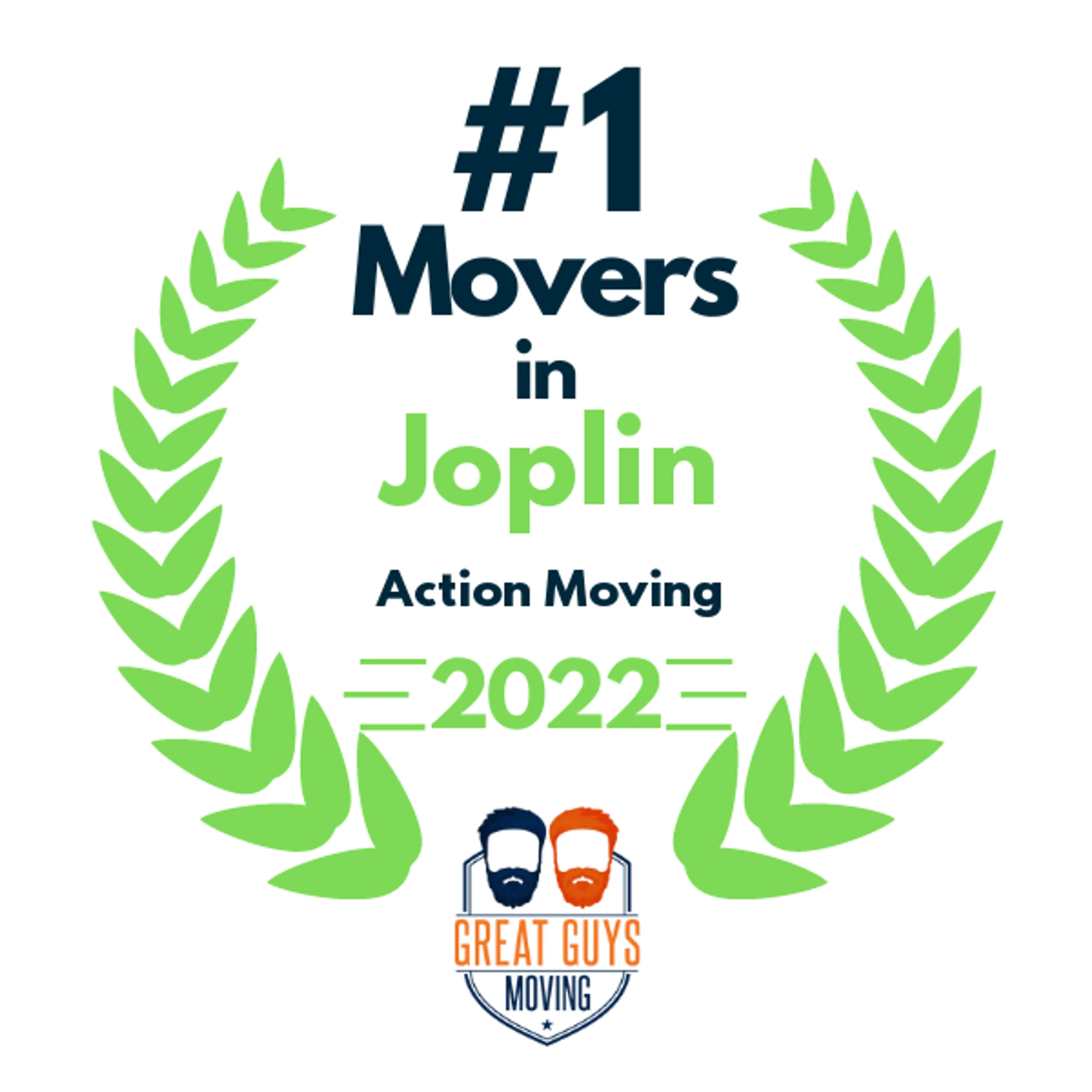 #1 Ranked Movers in Joplin, MO 2022 award