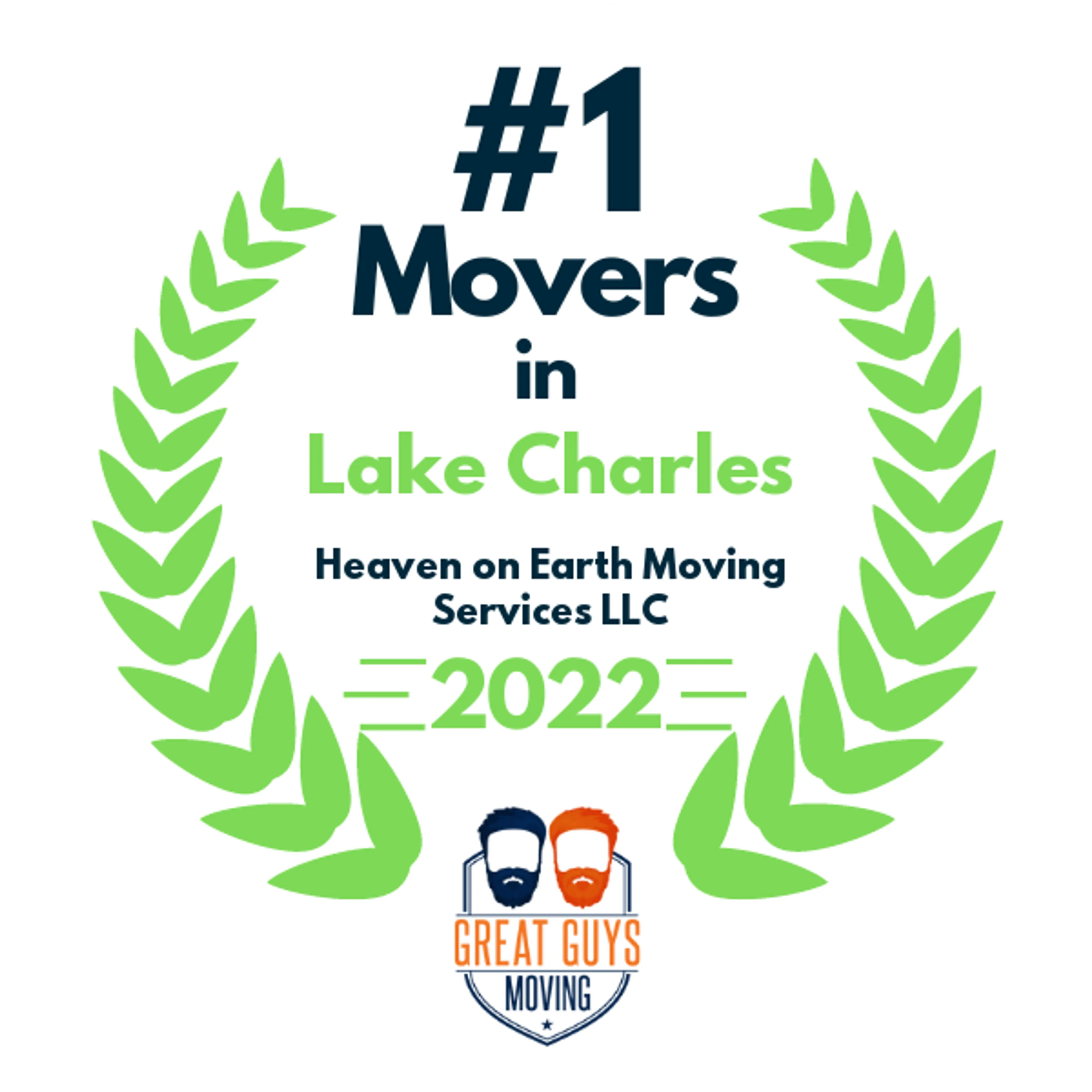 #1 Ranked Movers in Lafayette, LA 2022 award