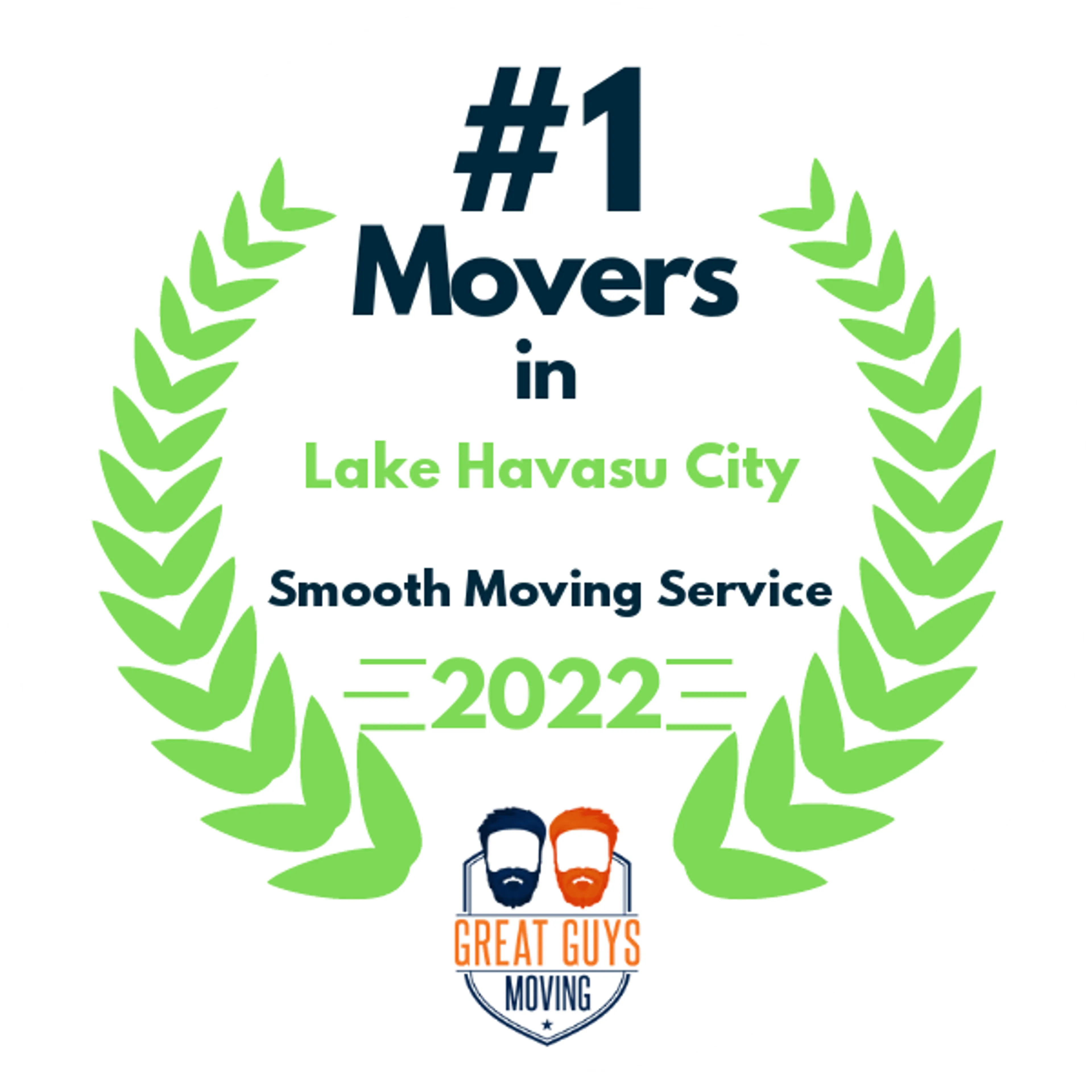 #1 Ranked Movers in Lake Havasu City, AZ 2022 award