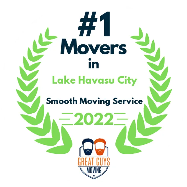 #1 Ranked Movers in Lake Havasu City, AZ 2022 award