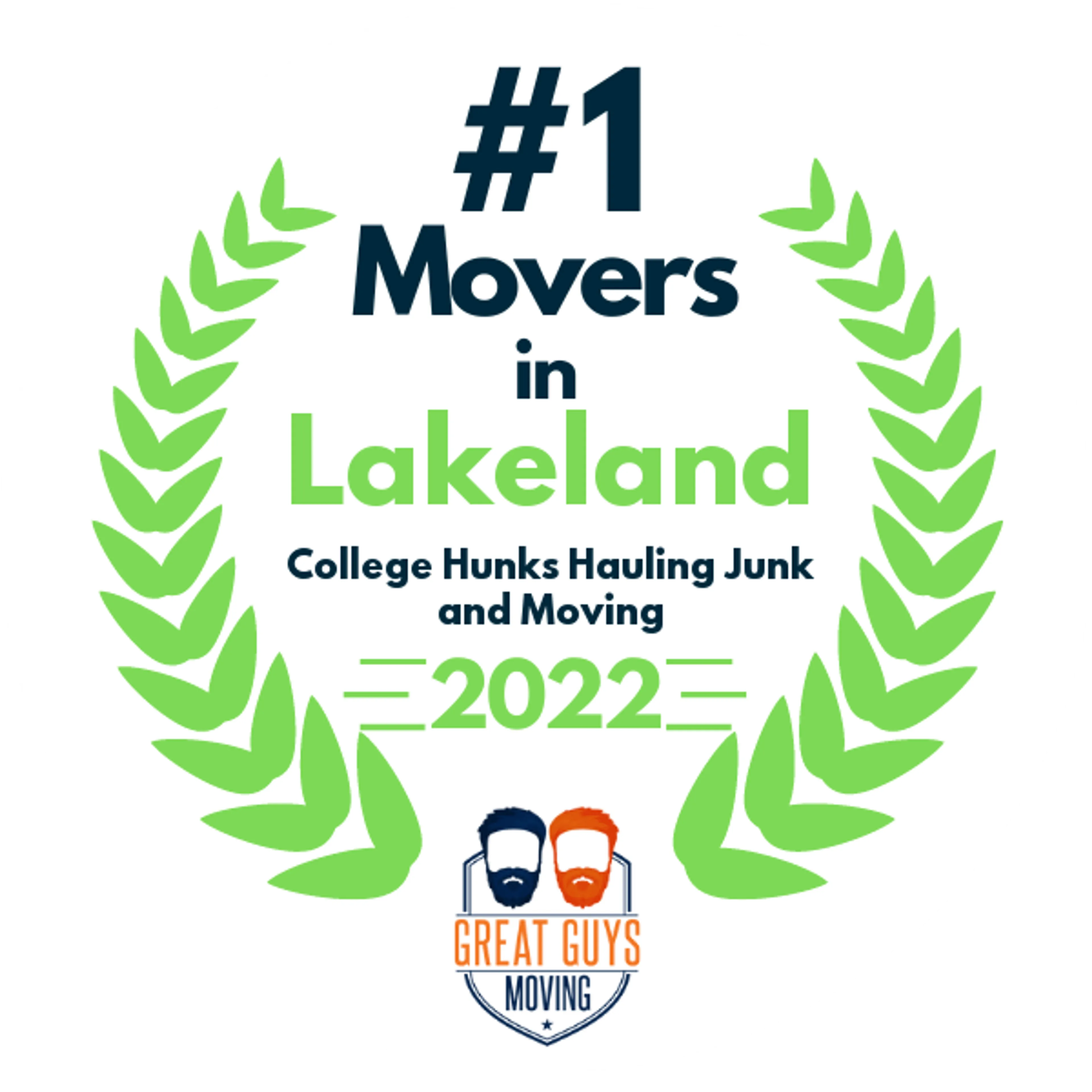 #1 Ranked Movers in Lake Wales, FL 2022 award