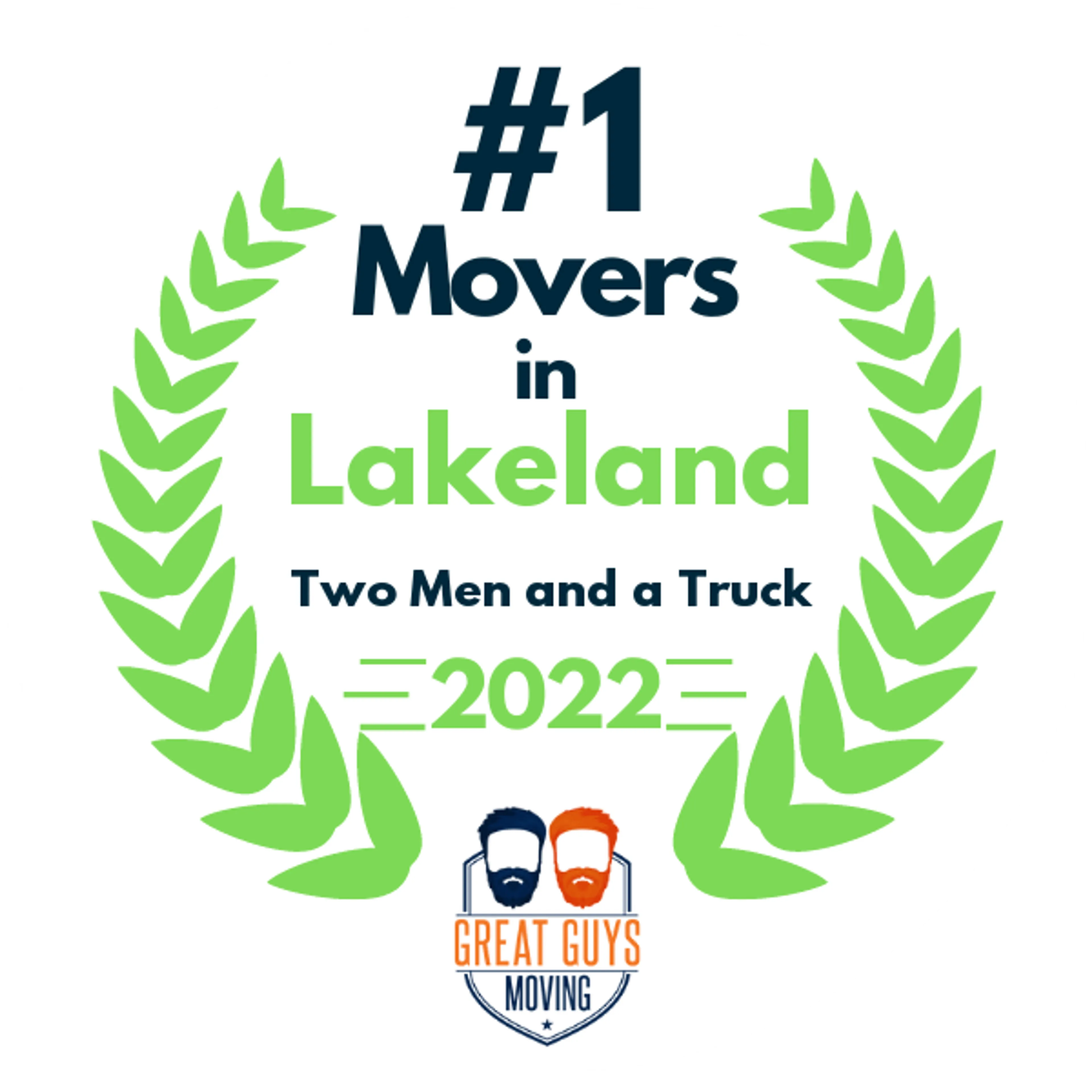 #1 Ranked Movers in Lakeland, FL 2022 award