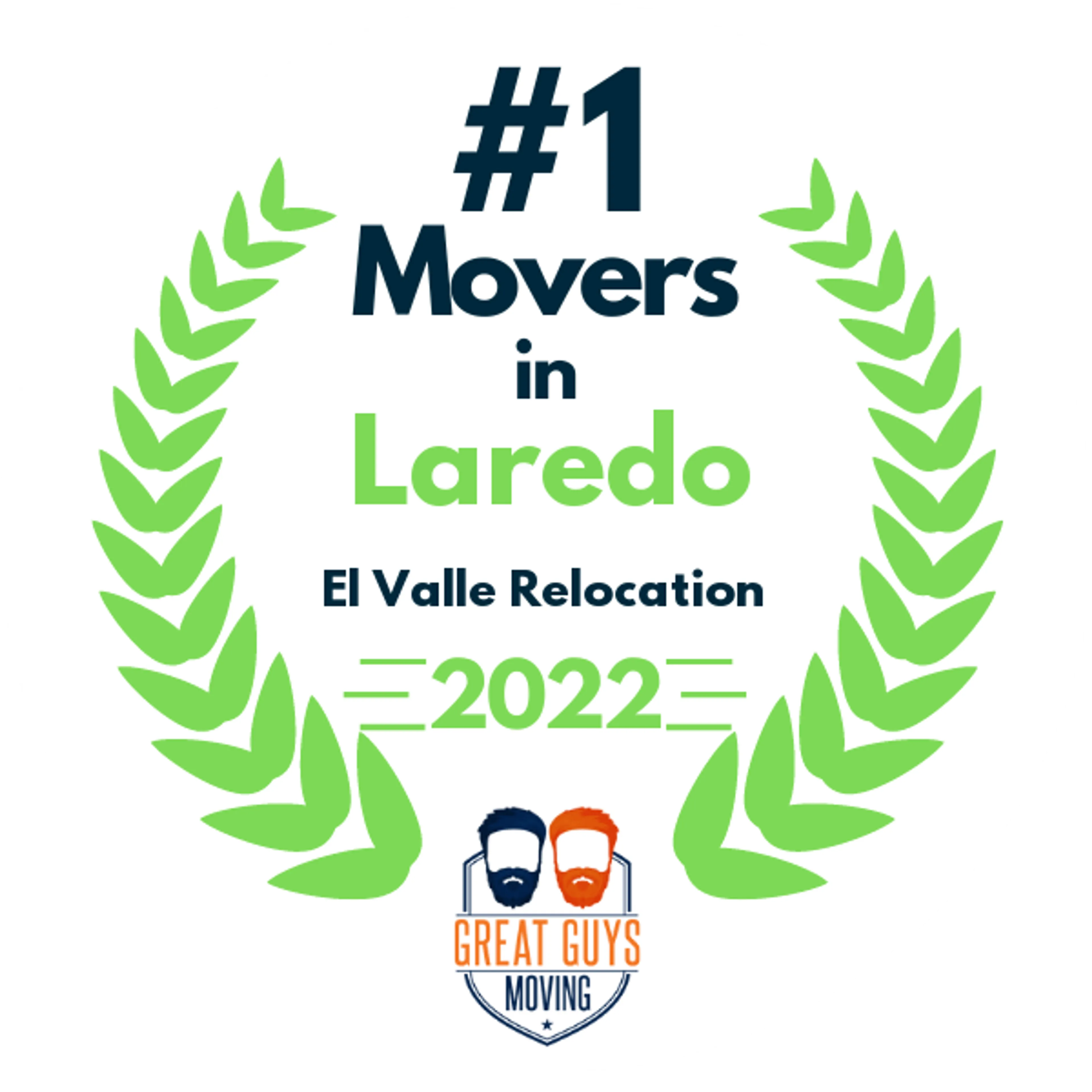 #1 Ranked Movers in Laredo, TX 2022 award