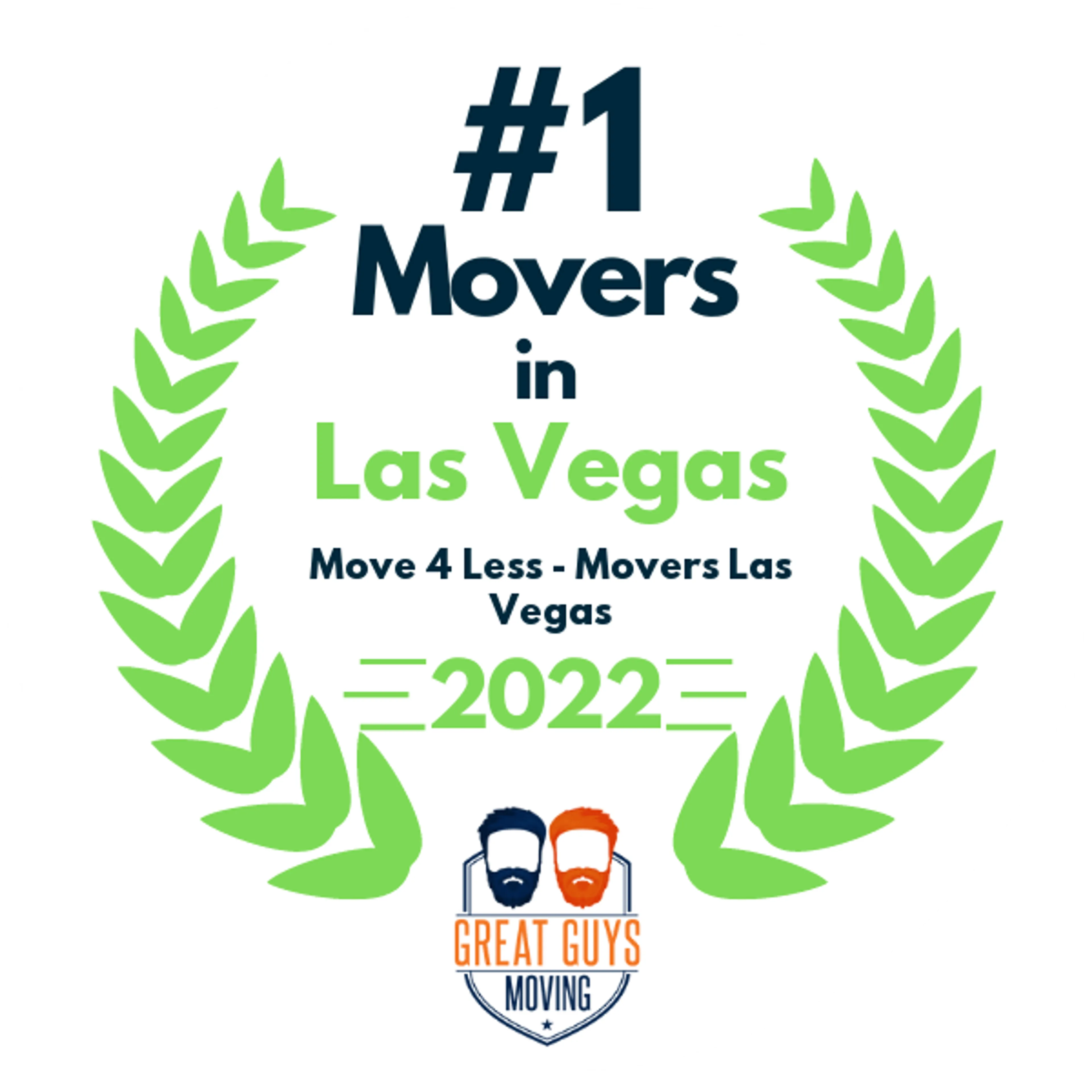 #1 Ranked Movers in Las Vegas, NV 2022 award