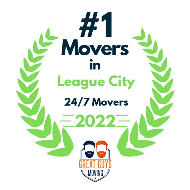 #1 Ranked Movers in Pasadena, TX 2022 award